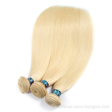 613 Blonde Bundles Cuticle Aligned Raw Unprocessed 100% Human Virgin Hair Bundle 12A Double Drawn 613 Hair Extensions Vendors